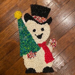 Vintage melted popcorn plastic Frosty